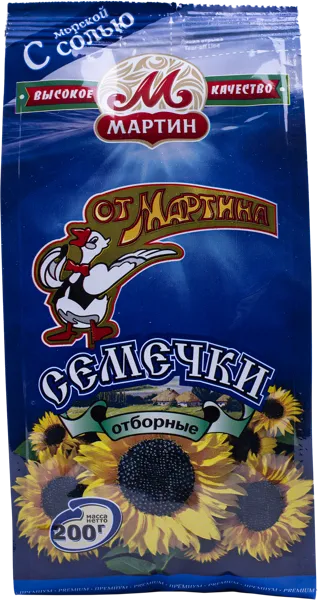 Изображение Семечки подсолнечника От Мартина с морской солью Мартин м/у, 200 г
