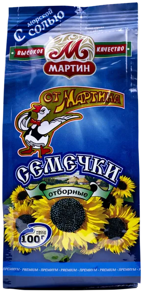 Изображение Семечки подсолнечника От Мартина отборные с морской солью Мартин м/у, 100 г