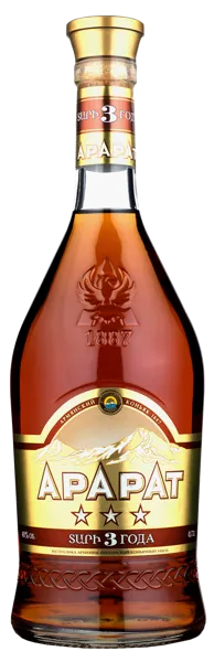 Изображение Коньяк 3 года 40% Арарат 3 звезды ЕКЗ с/б, 0,7 л