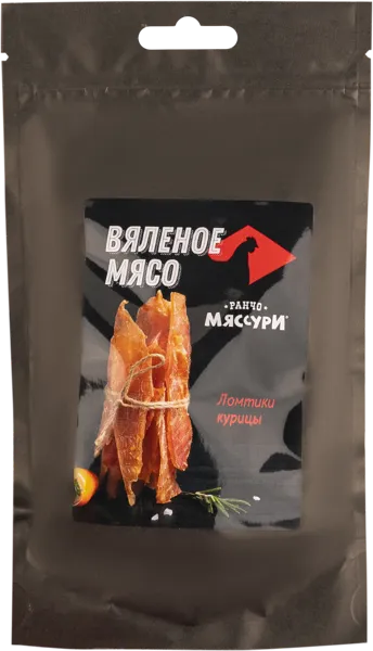 Изображение Мясо вяленое Мяссури курица ломтики Сервис Юнит м/у, 50 г