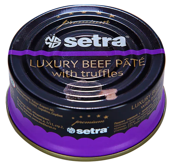 Изображение Паштет Сетра премиум говядина с трюфелем Яхор ж/б, 100 г