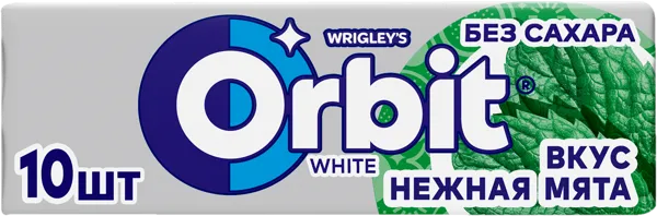 Изображение Жевательная резинка Орбит вайт нежная мята Марс м/у, 13,6 г
