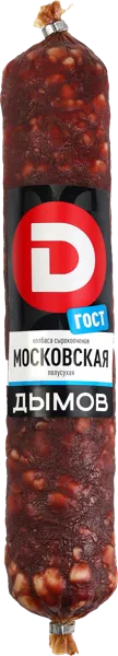 Изображение Колбаса полусухая с/к Дымов московская Дымовское КП  