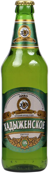Изображение Пиво светлое Лагер 4,5% н/п Хадыженское Хадыженский пивзавод с/б, 0,5 л