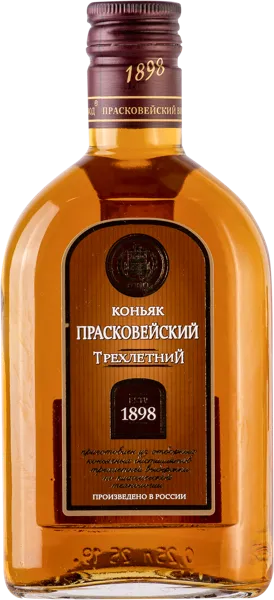 Изображение Коньяк 3 года 40% Прасковея 3 звезды Прасковейское с/б, 0,25 л