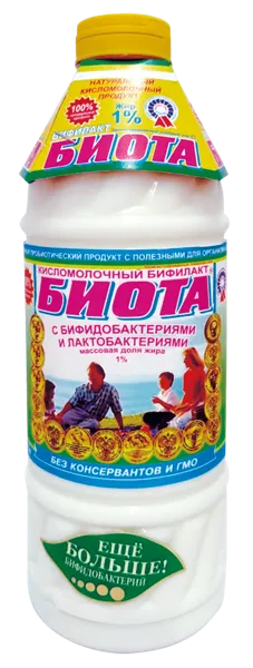 Изображение Бифилакт 1% Биота Кубаньтехносервис п/б, 500 мл