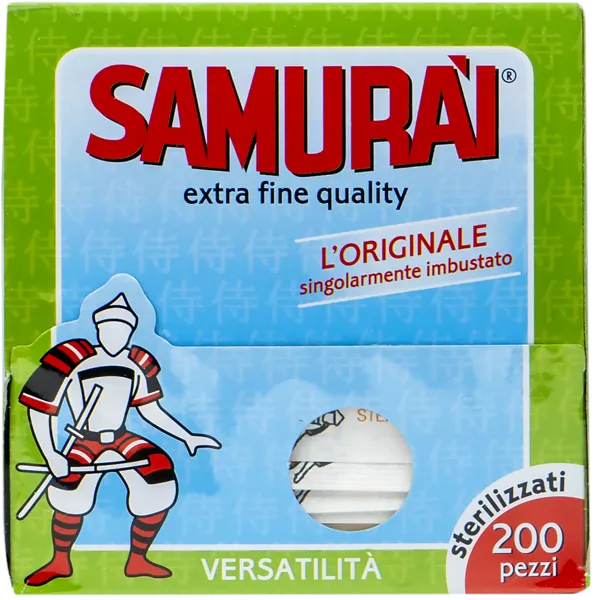 Изображение Зубочистки березовые Самурай в индивидуальной упаковке Сисма к/у, 200 шт