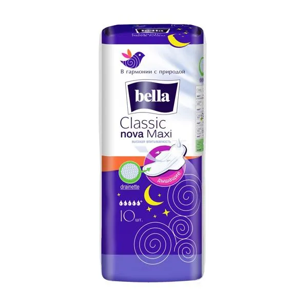 Изображение Прокладки Белла классик нова макси АО ТЗМО С.А. м/у, 10 шт