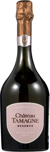 Изображение Вино игристое розовое экстра брют Шато Тамань ЗНМП резерв Кубань Вино с/б, 0,75 л
