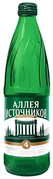Изображение Мин вода газ рН 6,7 Аллея источников 4 лечебно-столовая Аква-Вайт с/б, 0,5 л