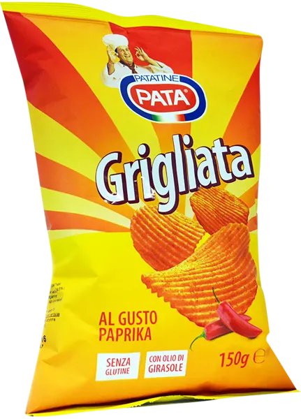 Изображение Чипсы картофельные паприка Пата гриль Пата С.п.А. м/у, 150 г