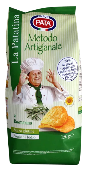 Изображение Чипсы ручная работа Пата розмарин картофельные Пата С.п.А. м/у, 150 г