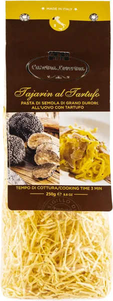Изображение Макароны яичные 20% Кашина Ловерина из Пьемонта таярин с трюфелем Альфьери м/у, 250 г