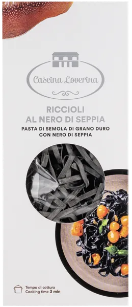 Изображение Макароны Кашина Ловерина из Пьемонта риччиоли с каракатицей Альфьери м/у, 250 г
