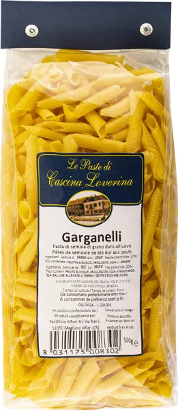 Изображение Макароны яичные 20% Кашина Ловерина из Пьемонта гарганелли Альфьери м/у, 500 г