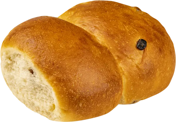 Изображение Булочка сдобная пшеничная Домашняя с изюмом СП ТАБРИС 00 м/у, 80 г