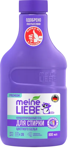 Изображение Средство для стирки жидкое Майн либе БИО цветное белье Вириди Групп ООО п/у, 800 мл