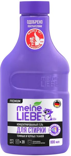Изображение Средство для стирки жидкое Майн либе БИО черное и темное белье Вириди Групп ООО п/у, 800 мл