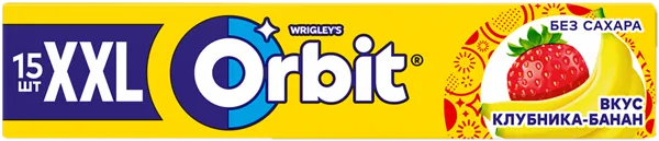 Изображение Жевательная резинка Орбит XXL клубника банан Марс м/у, 20,4 г