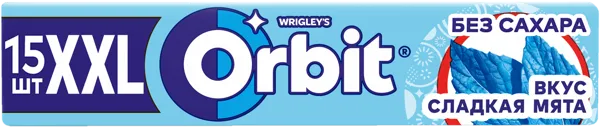 Изображение Жевательная резинка Орбит XXL сладкая мята Марс м/у, 20,4 г