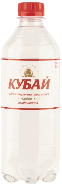 Изображение Вода газ рН 7,0-7,4 Кубай питьевая Меркурий п/б, 0,5 л