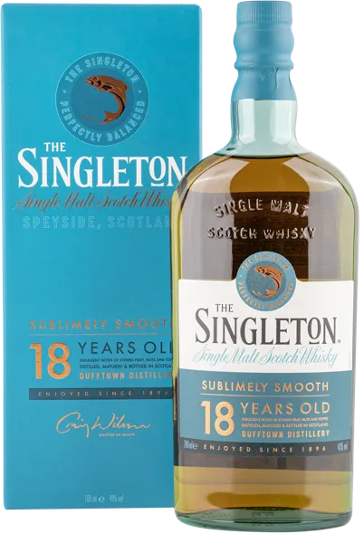 Изображение Виски односолодовый Синглтон спейсайд 18 лет Даффтаун с/б, 0,7 л
