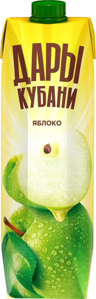 Изображение Нектар Дары Кубани яблоко ЮСК карт/уп, 0,95 л