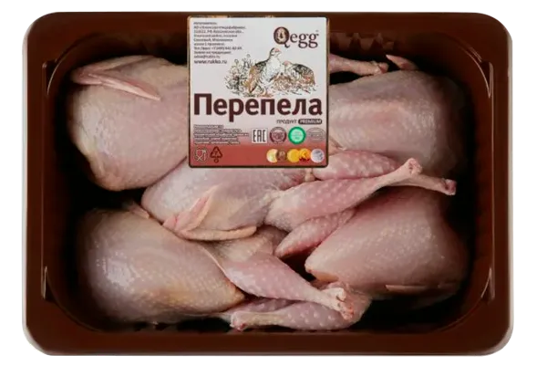 Изображение Птица охлажденное Кьюэгг тушка перепела цельная Угличская ПФ в/у 