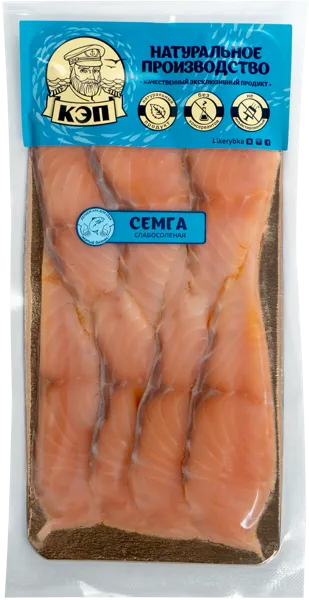 Изображение Рыба г.Краснодар Семга ломтики с/с КЭП ООО в/у, 200 г