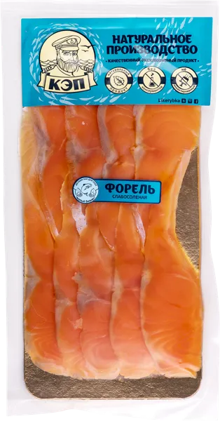 Изображение Рыба г.Краснодар Форель ломтики с/с КЭП ООО в/у, 200 г