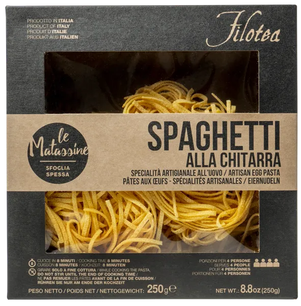 Изображение Макароны яичные 30% Филотеа из Марке спагетти Матассини Китарр Филотеа СРЛ кор, 250 г