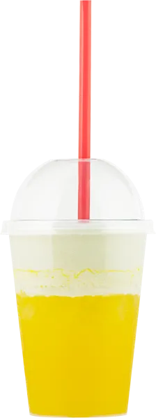 Изображение Коктейль апельсиновый Тропический с матча кокосовой пенкой СП ТАБРИС стакан 450 мл, 1 шт