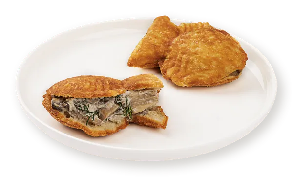 Изображение Тайяки слоеные жареные Фирменные с грибами и сыром сулугун СП ТАБРИС м/у, 60 г