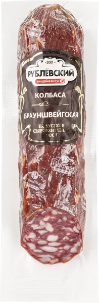Изображение Колбаса полусухая Рублевский брауншвейгская Москворецкий МПЗ в/у 