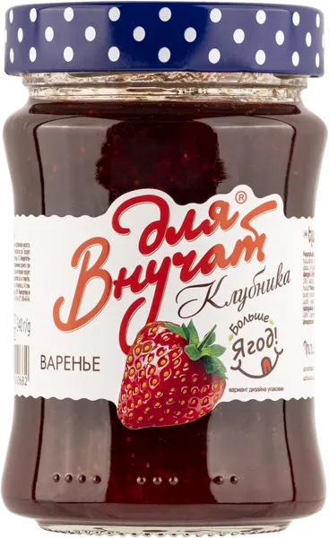 Изображение Варенье из клубники Для внучат Абрико с/б, 340 г