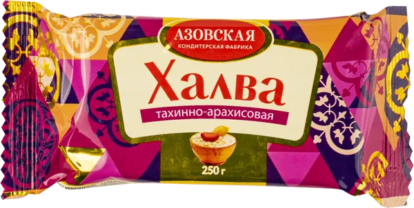 Изображение Халва тахинно-арахисовая Азовская КФ Азовская КФ м/у, 250 г