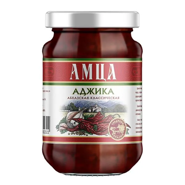 Изображение Аджика острая Амца абхазская классическая Абхазпродукт с/б, 200 г