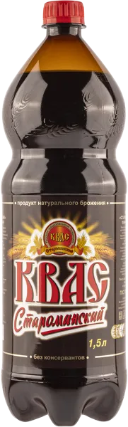 Изображение Квас Староминский традиционный Прибой п/б, 1,5 л