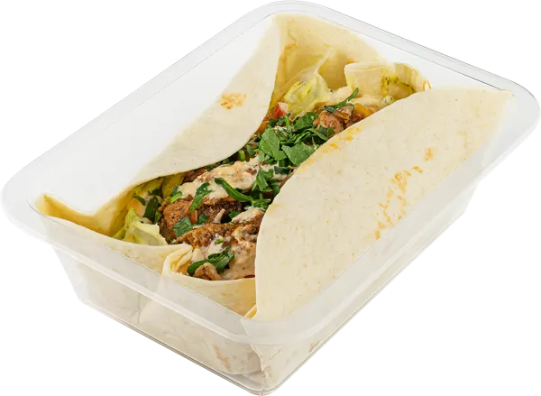 Изображение Лепешка по-мексикански Со свининой кукурузой овощами с соусом гриль СП ТАБРИС пл/уп, 300 г