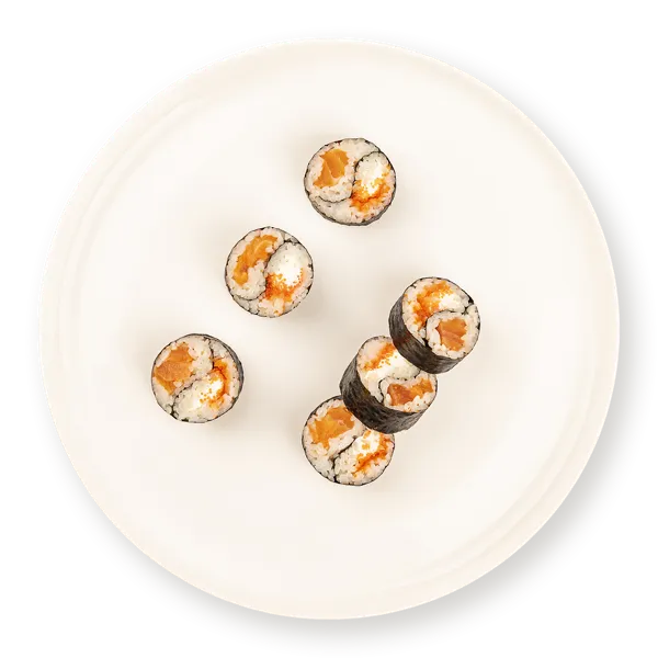 Изображение Ролл Инь-ян С форелью творожным сыром икрой масаго СП ТАБРИС пл/уп, 20 г