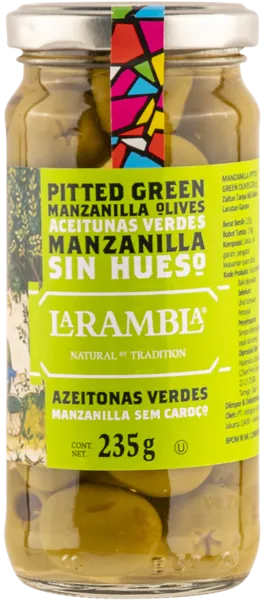 Изображение Оливки без косточки Ла Рамбла из Каталонии мансанилья Ла Рамбла с/б, 235 г