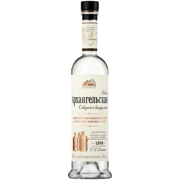 Изображение Водка Спирт Люкс 40% Архангельская северная выдержка Алвиз с/б, 0,5 л