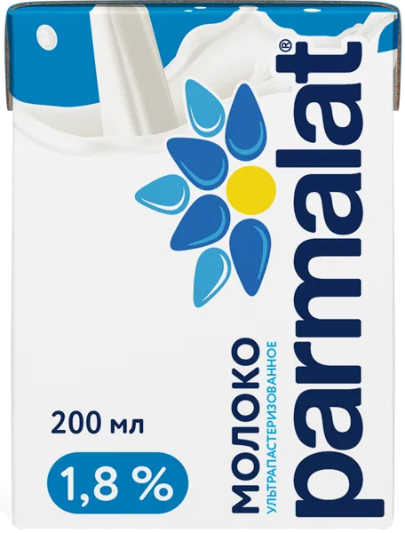 Изображение Молоко 1,8% Пармалат Белгородский МК т/п, 200 мл