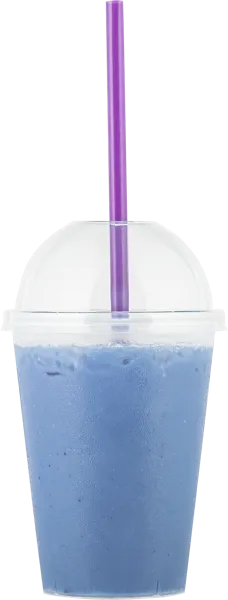 Изображение Коктейль Матча голубой с кокосовым напитком юдзу СП ТАБРИС стакан 450 мл, 1 шт