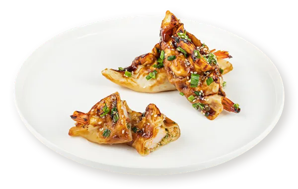 Изображение Гедза запеченные С креветками куриным филе пекинской капустой СП ТАБРИС вес 