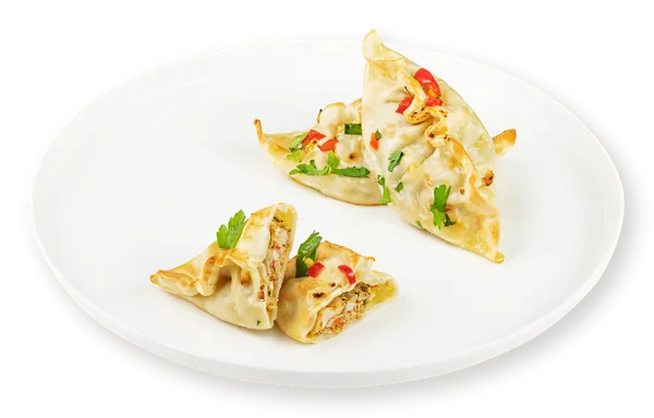 Изображение Гедза запеченные С куриным филе имбирем с пекинской капустой СП ТАБРИС вес 