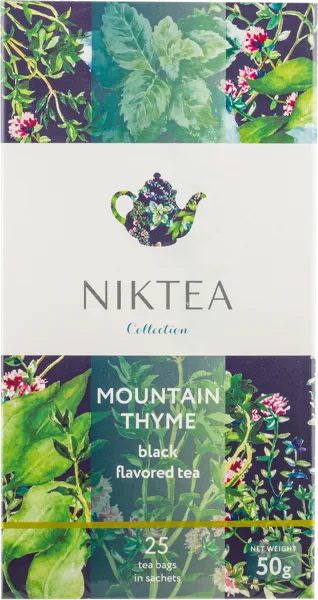 Изображение Чай в пакетиках Никти горный чабрец Мал ком кор, 25*2 г