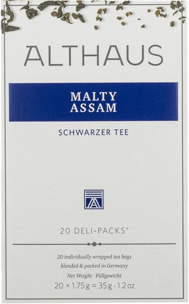 Изображение Чай черный в пакетиках Альтхаус ассам молти Хансеатик Ти кор, 20*1,75 г