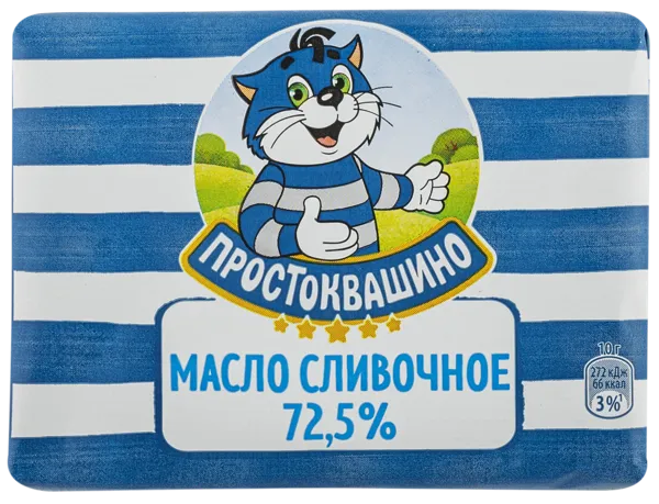 Изображение Масло 72,5% сливочное Простоквашино Эйч энд Эн м/у, 180 г
