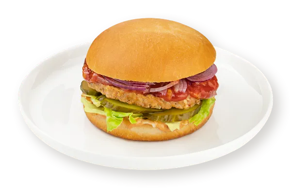 Изображение Бургер на пшеничном хлебе Со свиной котлетой пикантным соусом СП ТАБРИС бум/уп, 230 г